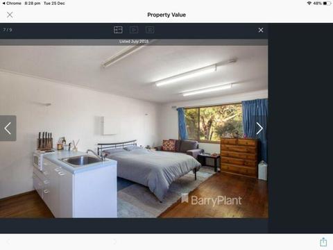 Bedsit to rent in Frankston - light and bright - private location