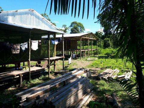 60 acres of Peruvian Amazon river frontage with ecolodge