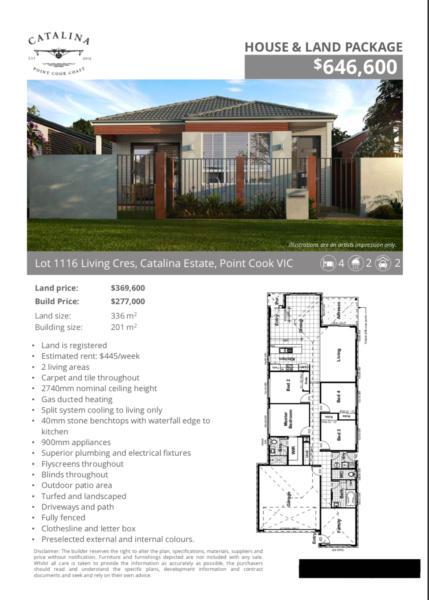 New home for sale at Point cook at $44K cheaper
