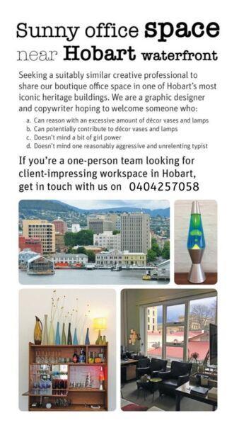 Boutique office space for rent CBD Hobart