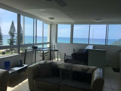 Great Ocean Views- fully furnished Beachfront apartment- Available Now