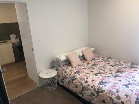 Master bedroom in 2 bed apartment South Yarra