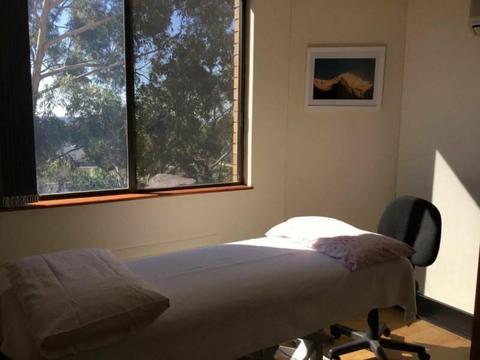 Treatment room in allied health clinic Miranda NSW